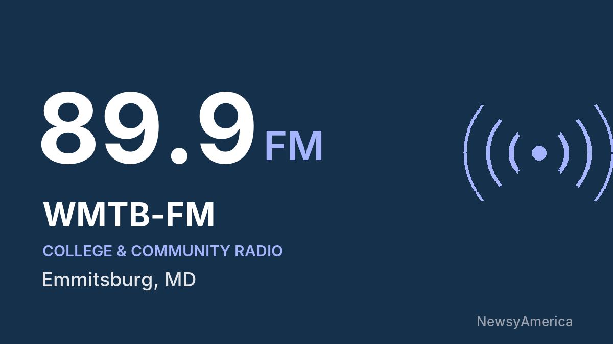 WMTB-FM 89.9 FM – Emmitsburg