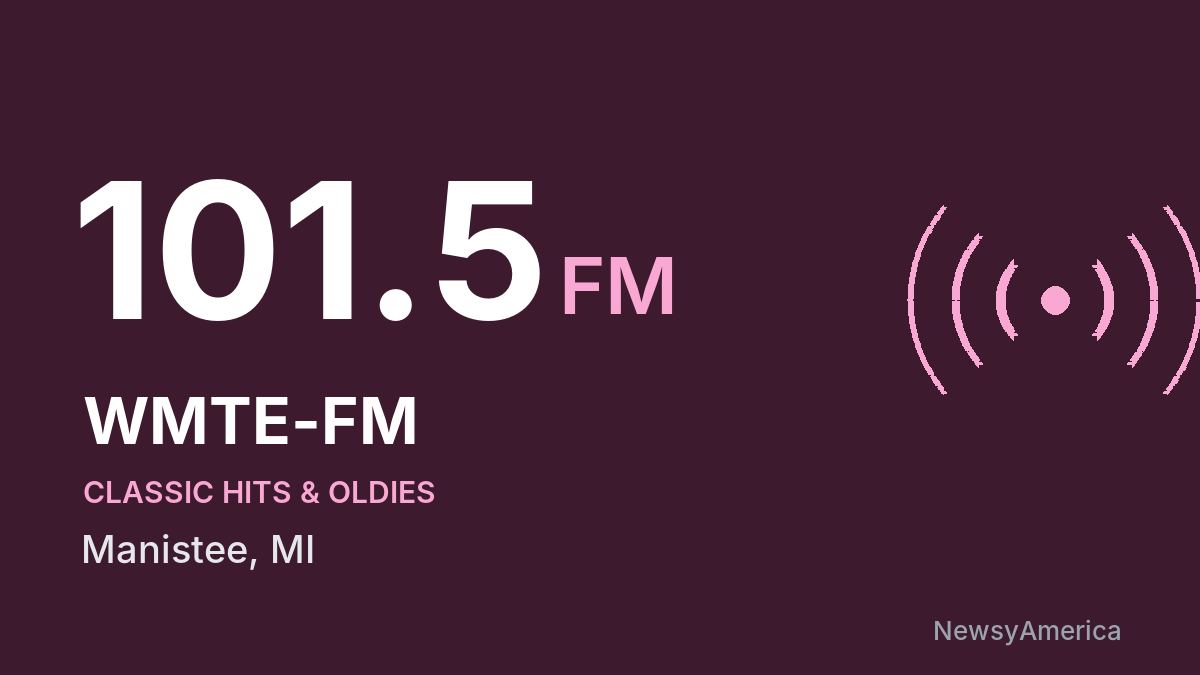 WMTE-FM 101.5 FM – Manistee