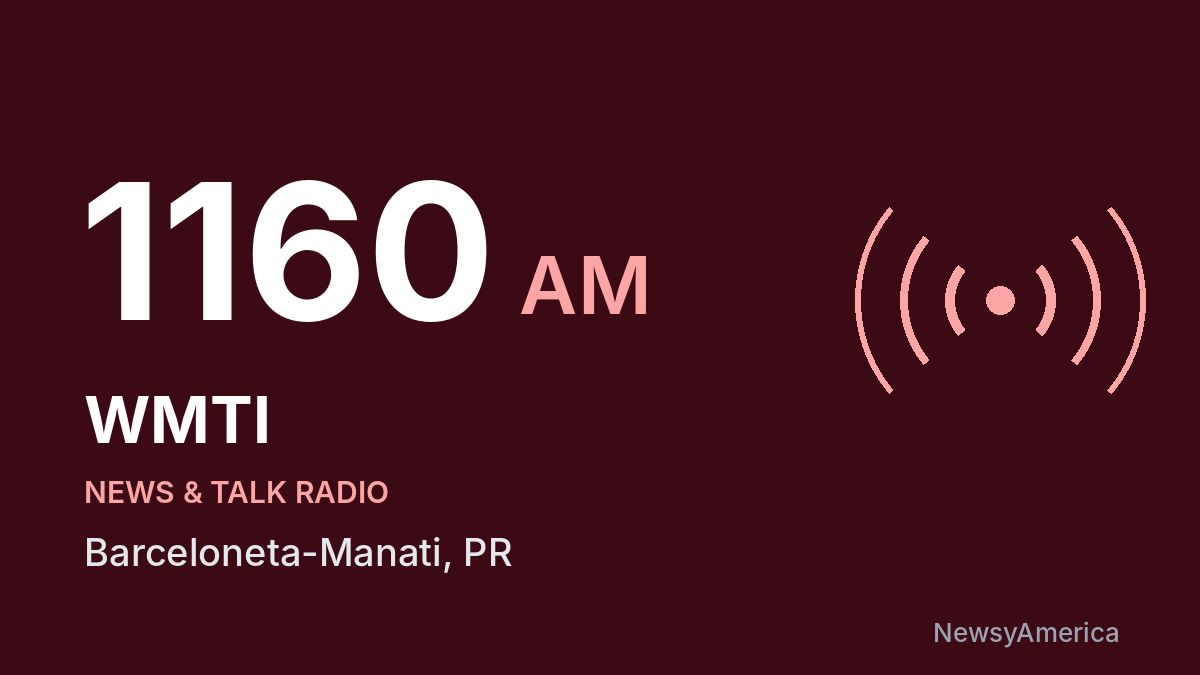 WMTI 1160 AM – Barceloneta-Manati