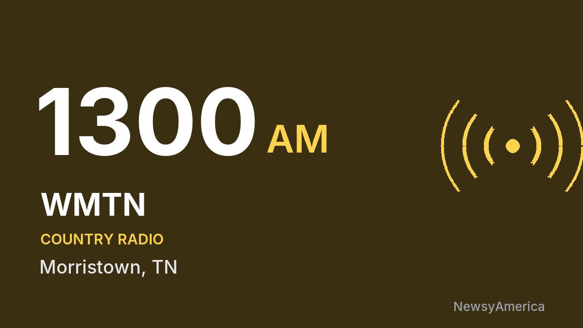 WMTN 1300 AM – Morristown