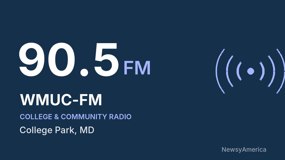 WMUC-FM 90.5 FM – College Park