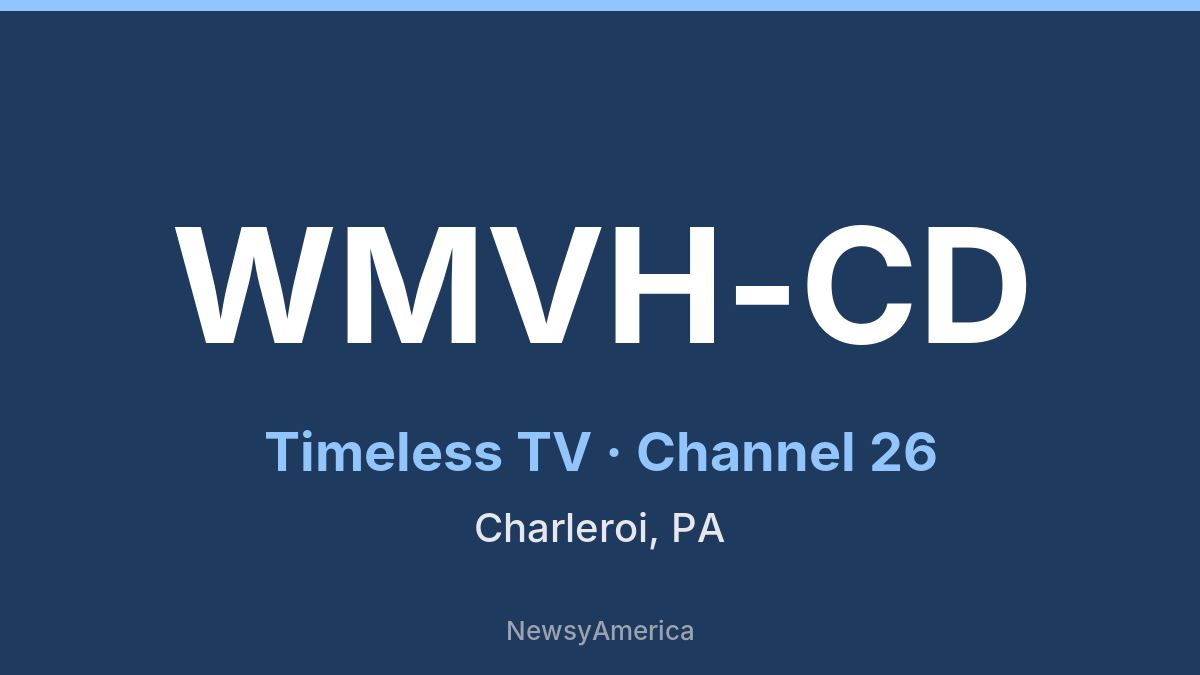 WMVH-CD – Timeless TV 26 Pittsburgh