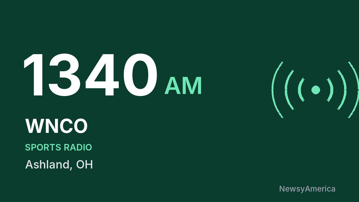 WNCO 1340 AM – Ashland