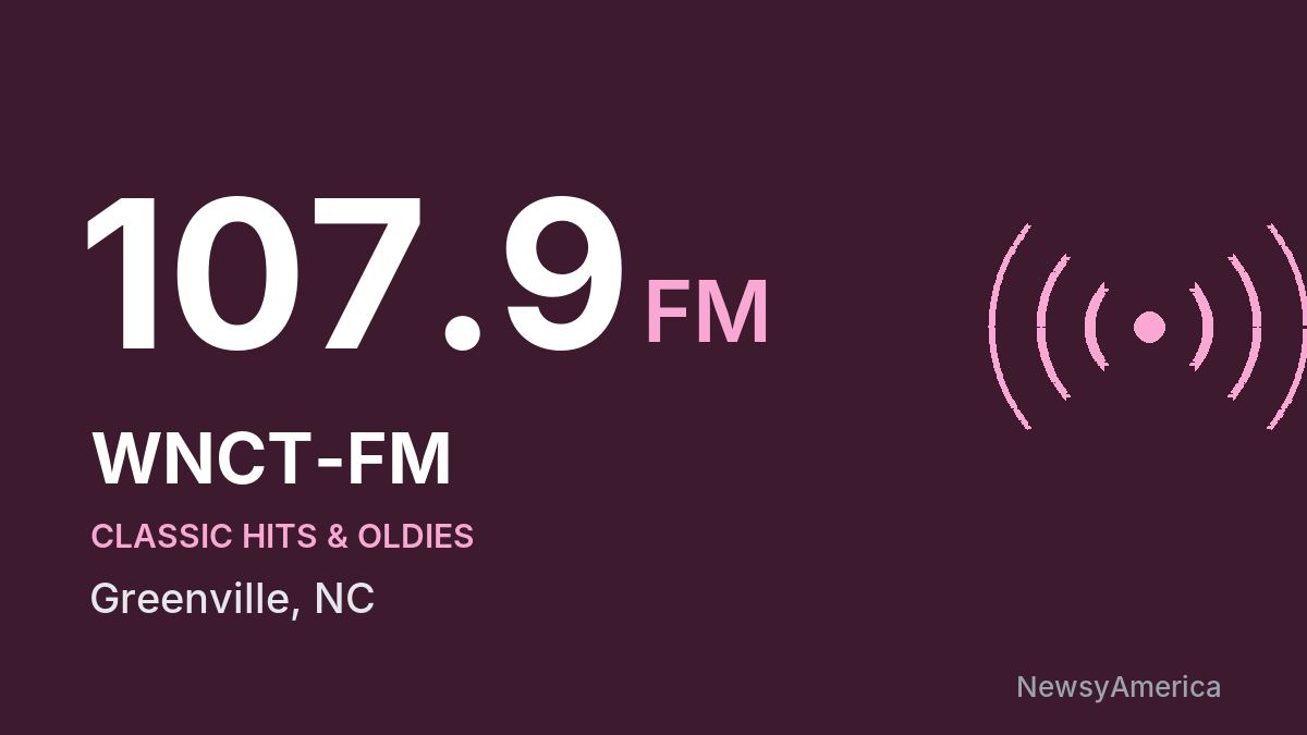 WNCT-FM 107.9 FM – Greenville