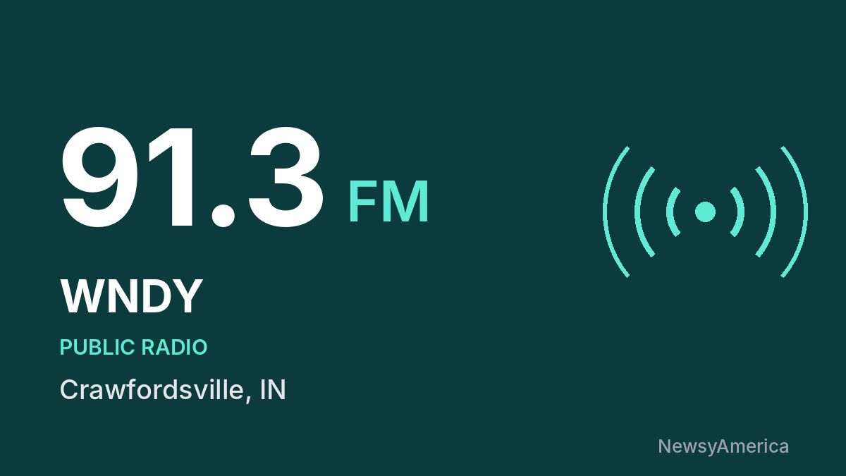 WNDY 91.3 FM – Crawfordsville