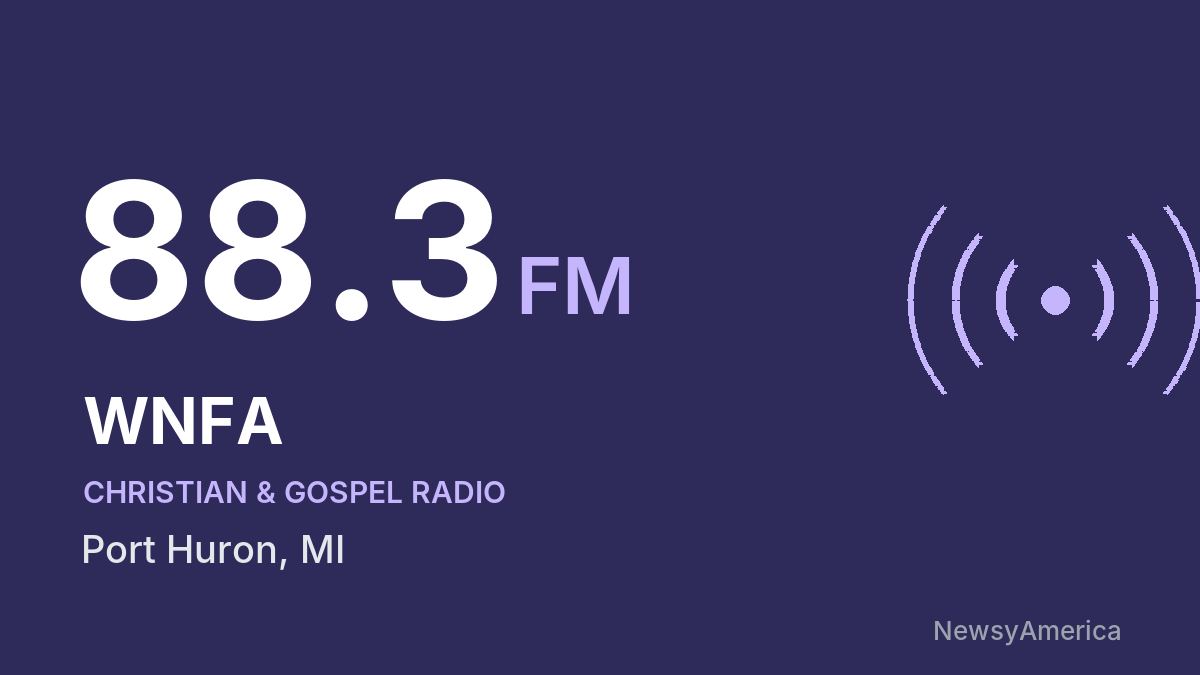 WNFA 88.3 FM – Port Huron