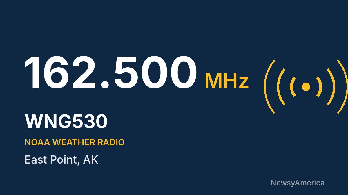 WNG530 NOAA Weather Radio 162.500 MHz – East Point, AK