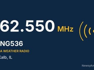 WNG536 NOAA Weather Radio 162.550 MHz, DeKalb, IL