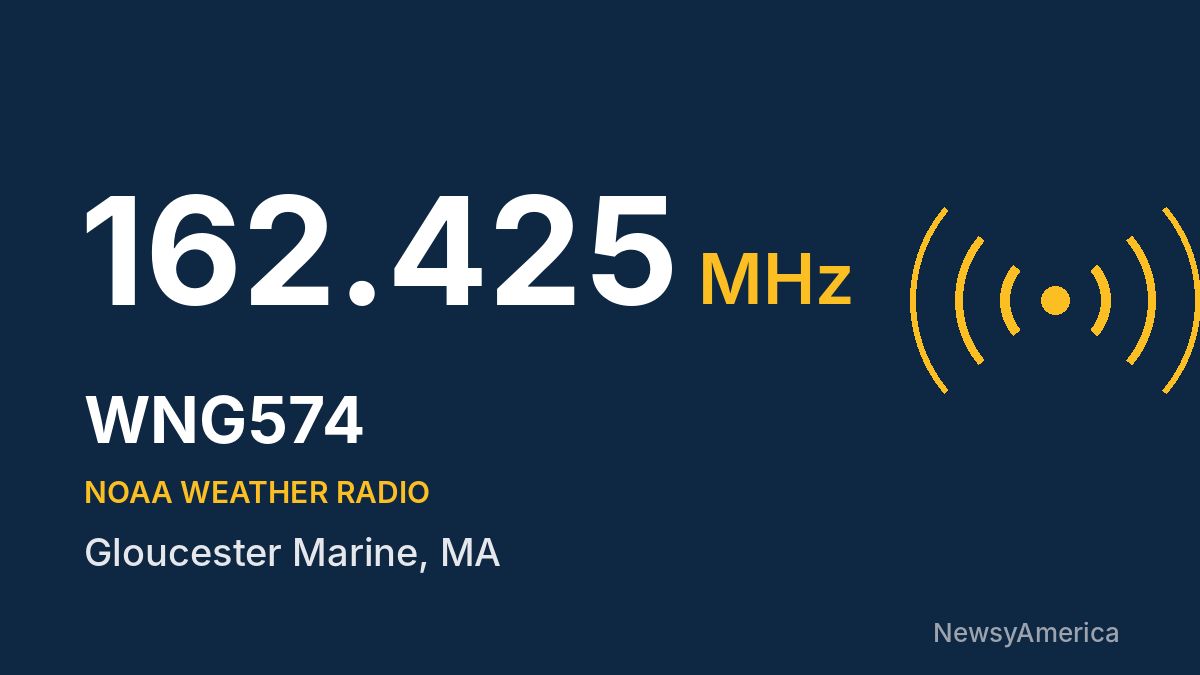 WNG574 NOAA Weather Radio 162.425 MHz – Gloucester Marine, MA