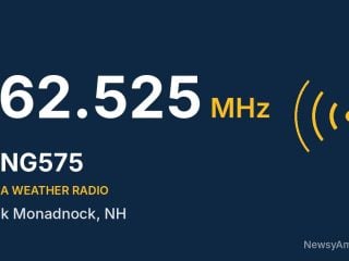 WNG575 NOAA Weather Radio 162.525 MHz, Pack Monadnock, NH