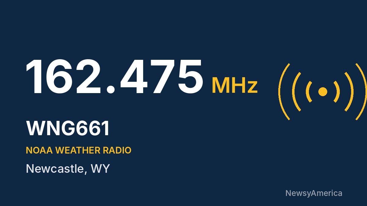 WNG661 NOAA Weather Radio 162.475 MHz – Newcastle, WY