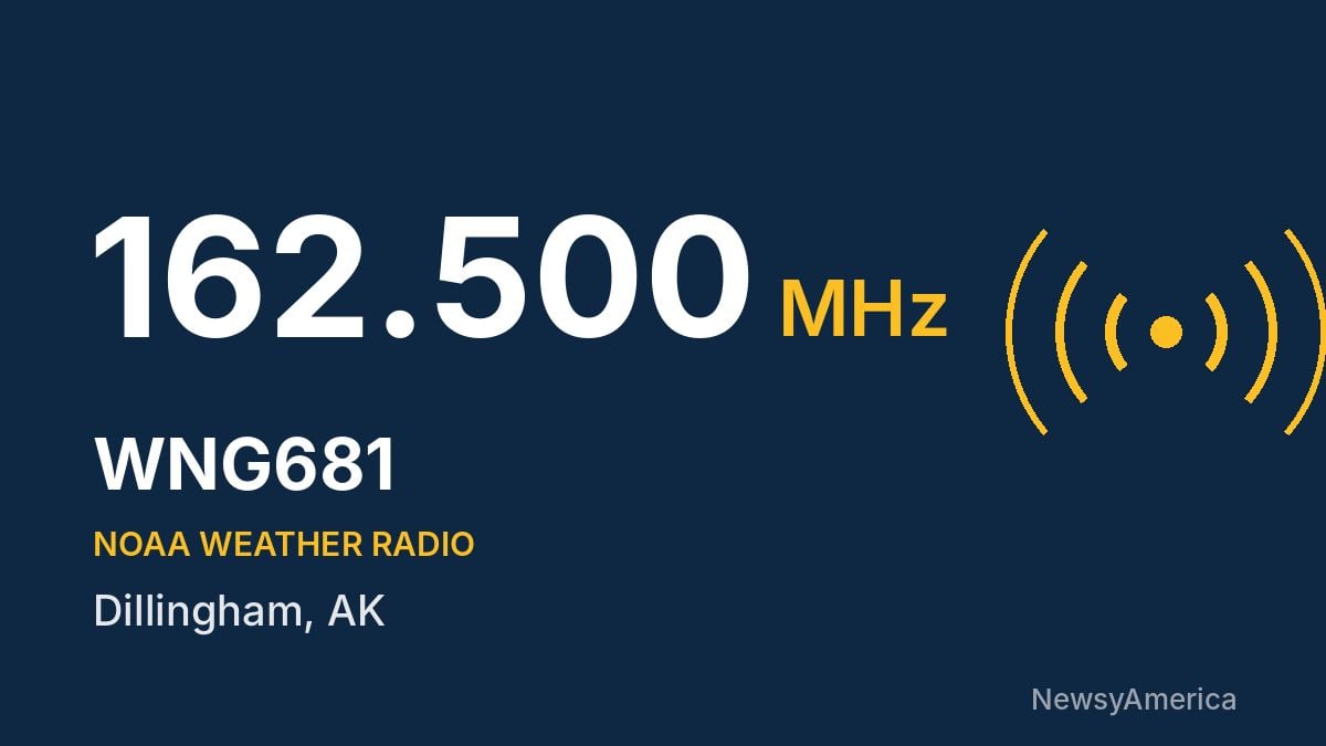 WNG681 NOAA Weather Radio 162.500 MHz – Dillingham, AK