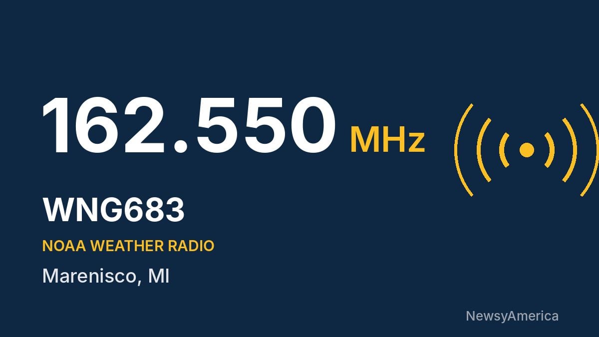 WNG683 NOAA Weather Radio 162.550 MHz – Marenisco, MI