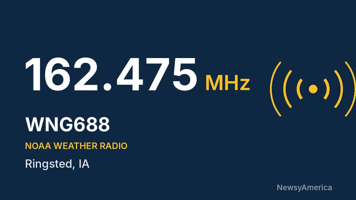 WNG688 NOAA Weather Radio 162.475 MHz – Ringsted, IA