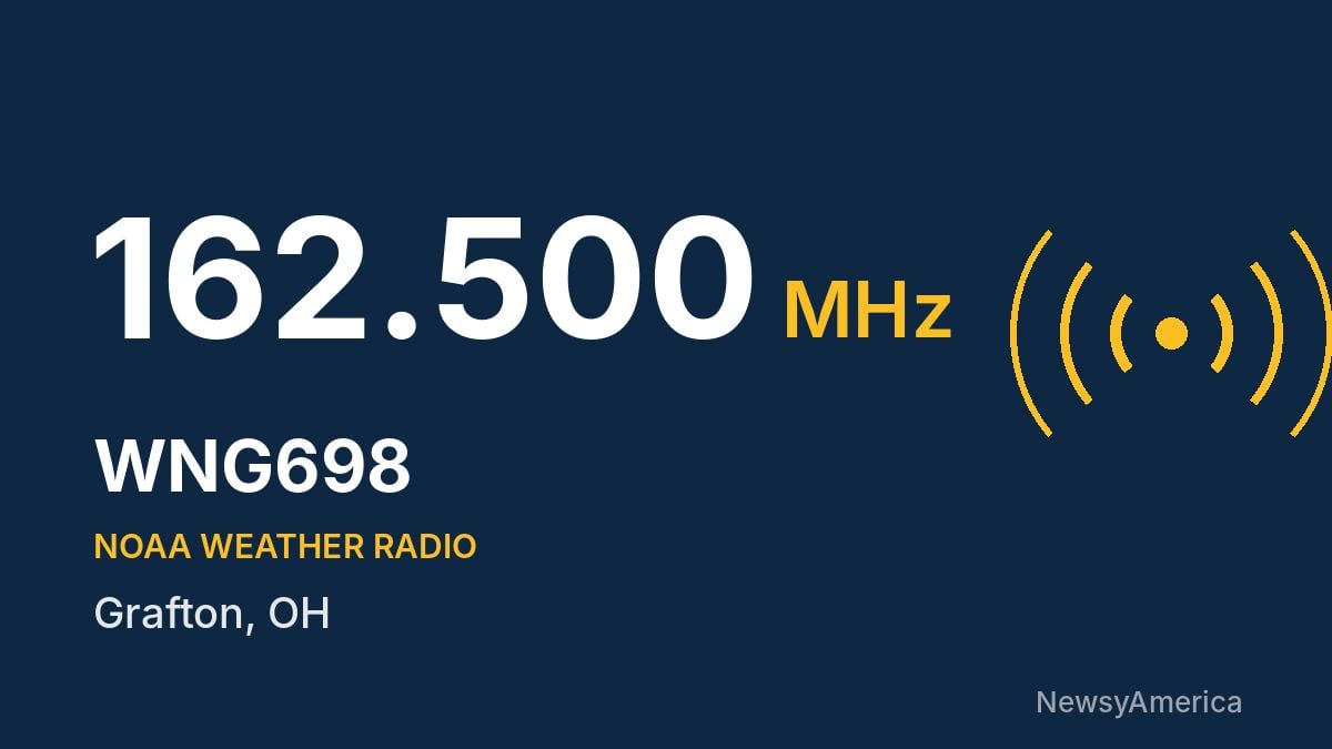 WNG698 NOAA Weather Radio 162.500 MHz – Grafton, OH