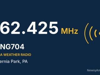WNG704 NOAA Weather Radio 162.425 MHz, Hibernia Park, PA