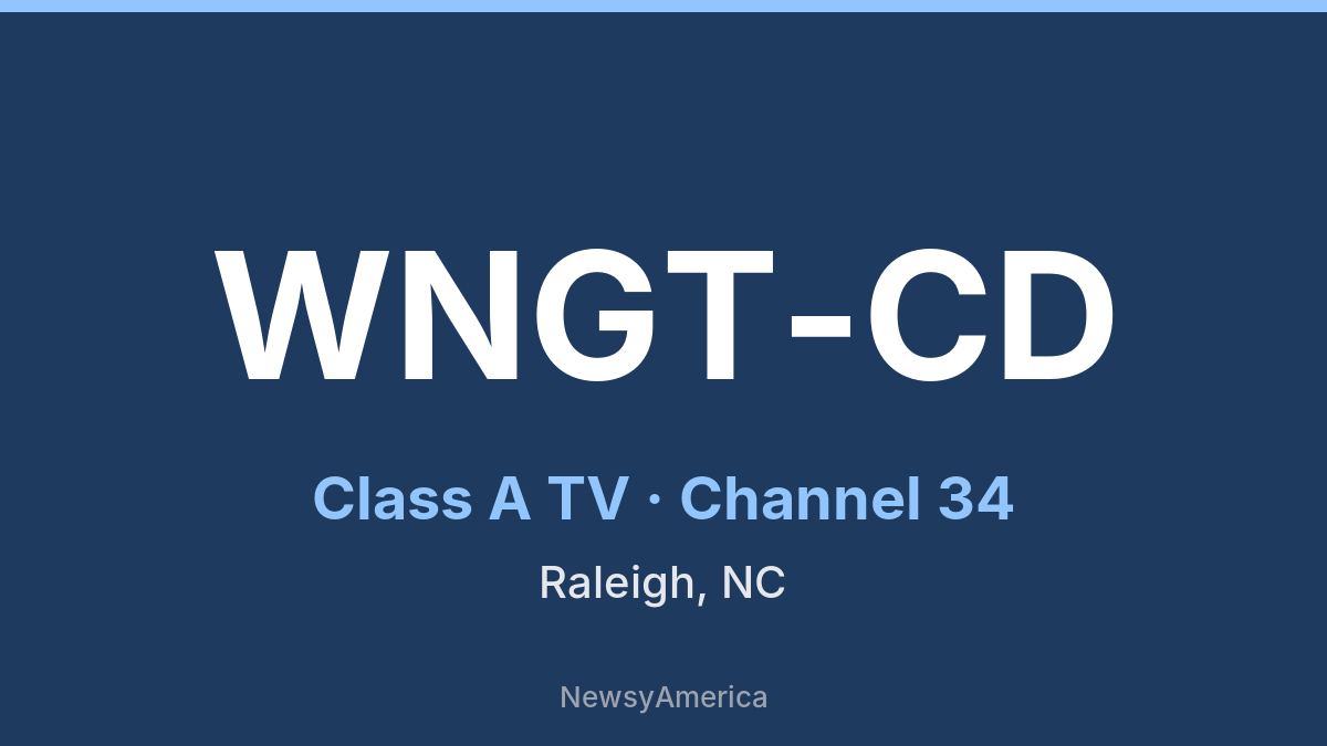 WNGT-CD – Channel 34 Raleigh