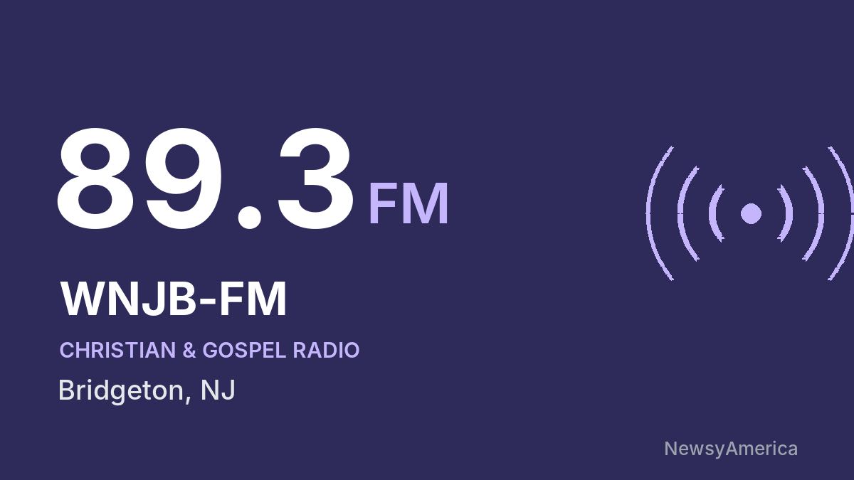 WNJB-FM 89.3 FM – Bridgeton