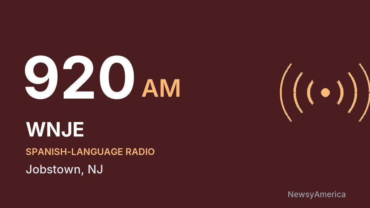 WNJE 920 AM – Jobstown
