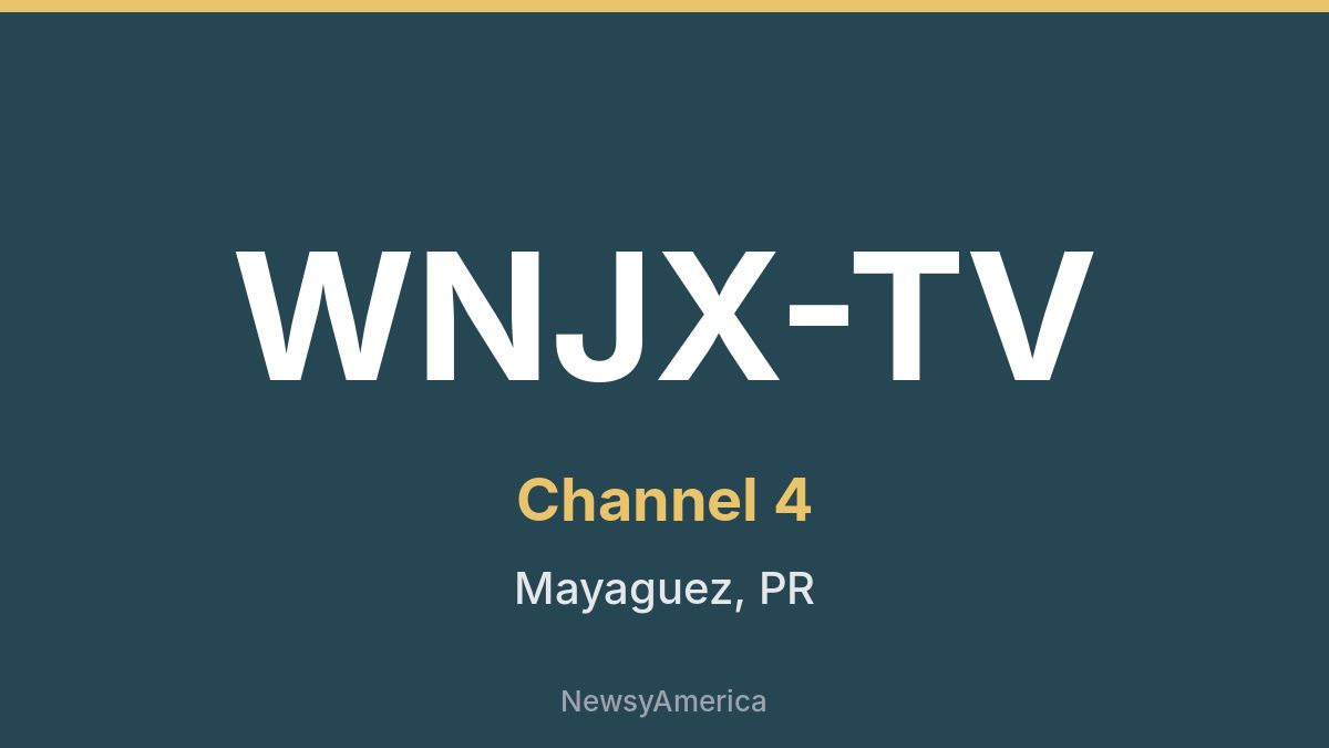 WNJX-TV – Channel 4 Mayaguez
