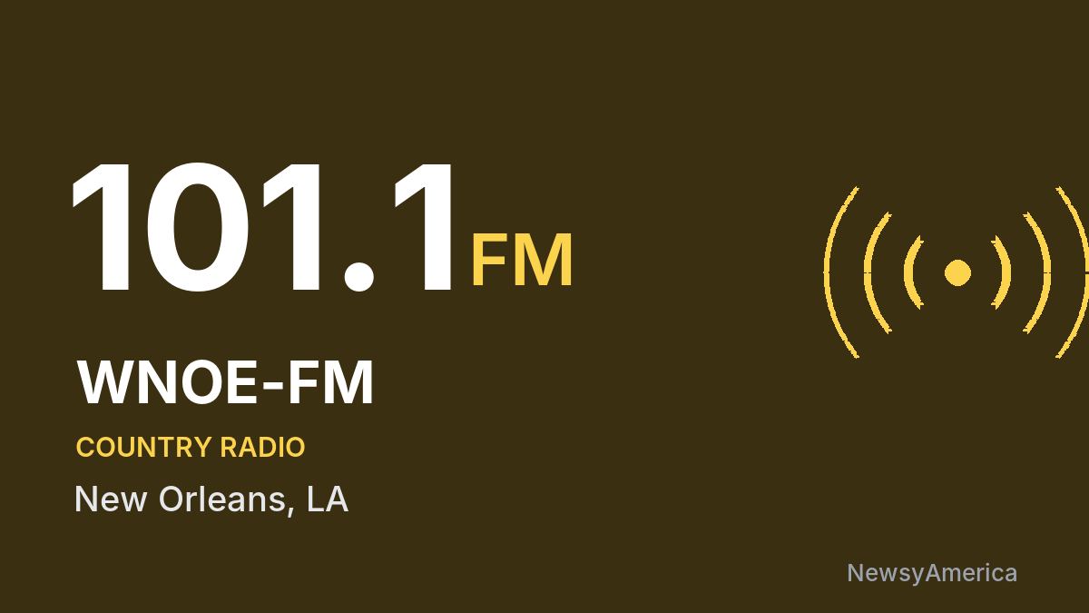 WNOE-FM 101.1 FM – New Orleans