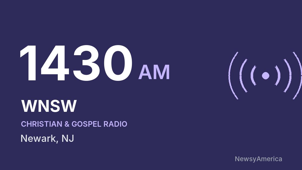 WNSW 1430 AM – Newark