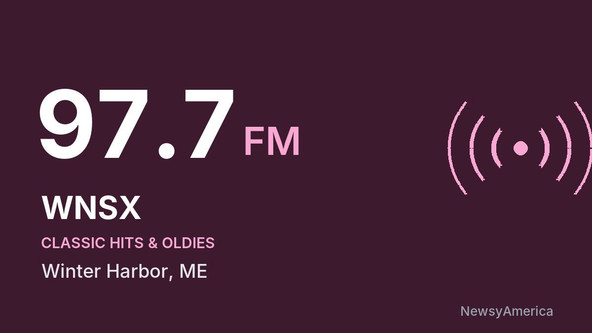 WNSX 97.7 FM – Winter Harbor