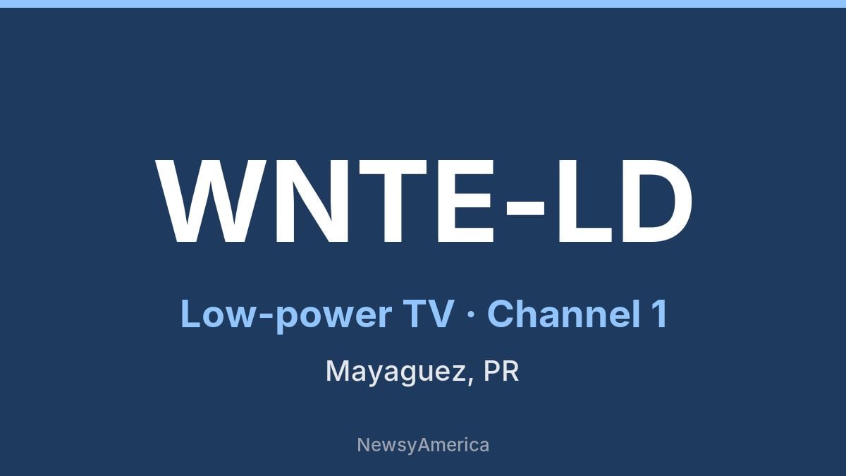 WNTE-LD – Channel 1 Puerto Rico