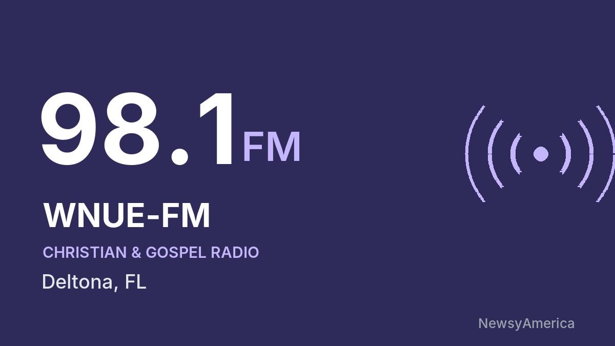 WNUE-FM 98.1 FM – Deltona