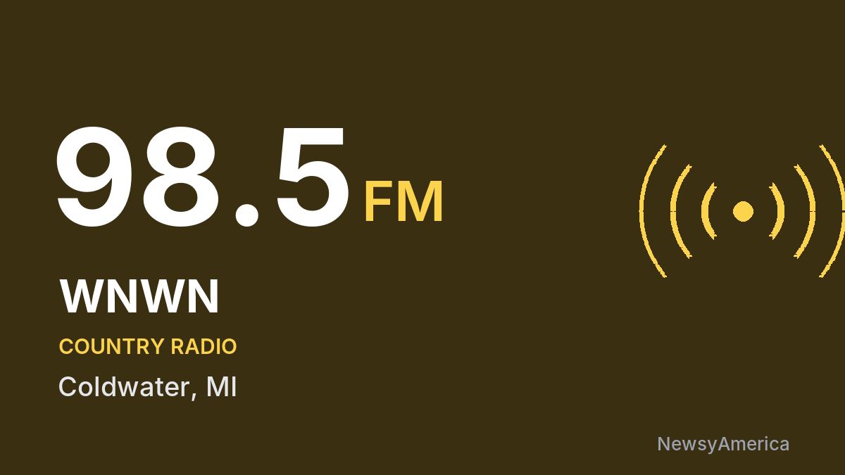 WNWN 98.5 FM – Coldwater