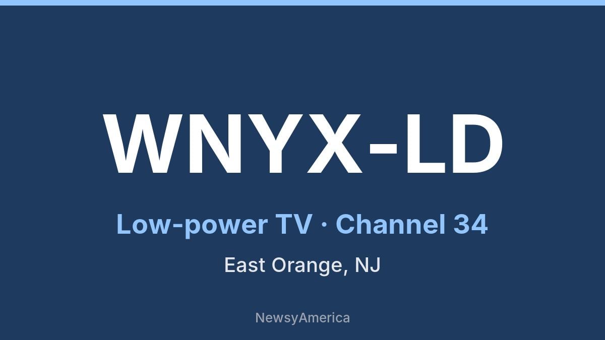WNYX-LD – Channel 34 East Orange