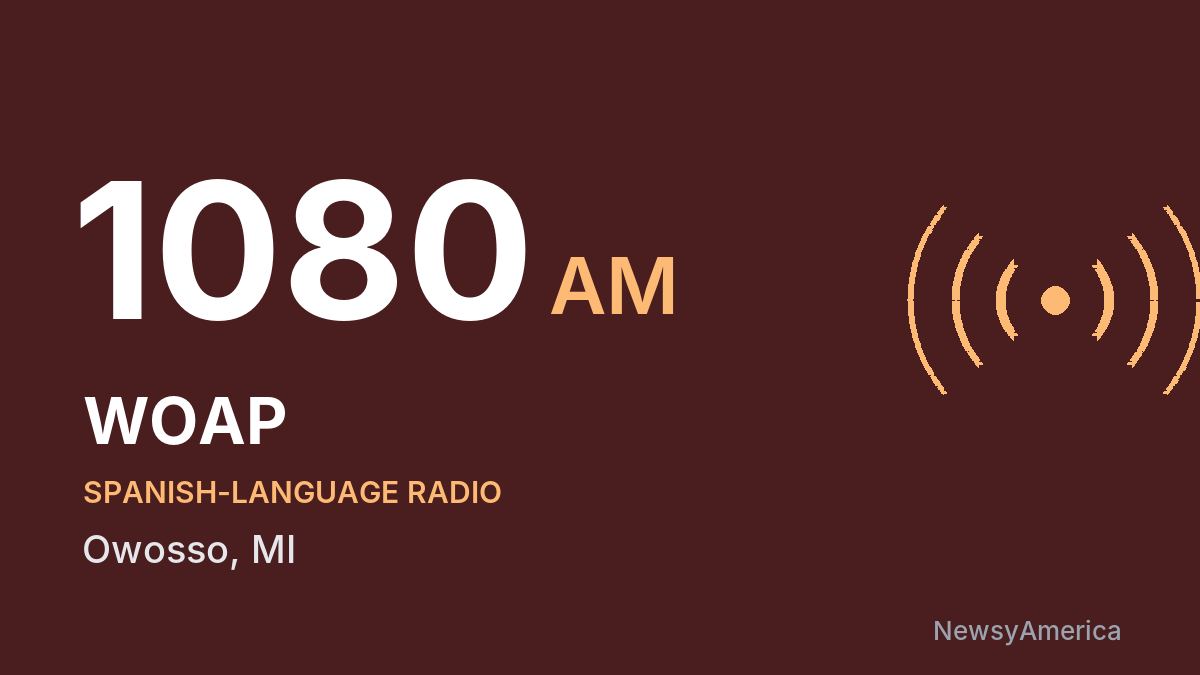 WOAP 1080 AM – Owosso