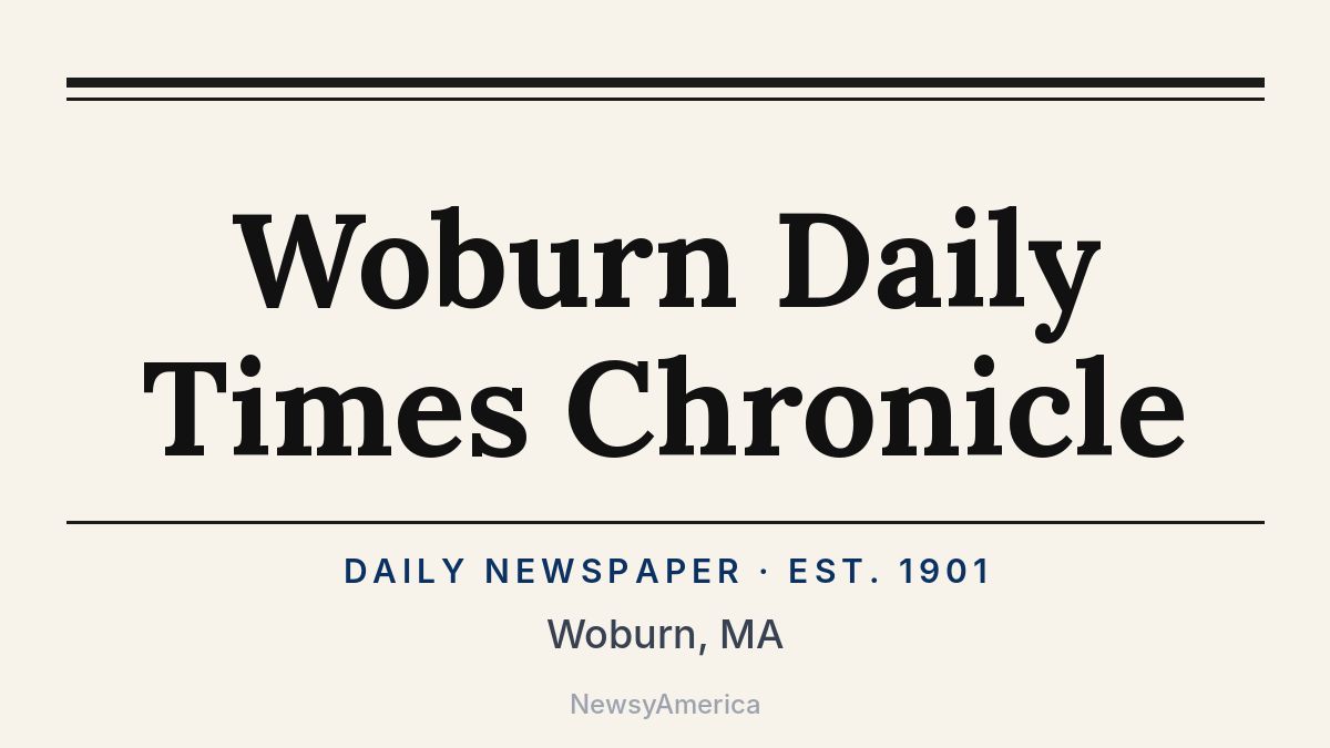 Woburn Daily Times Chronicle – Massachusetts