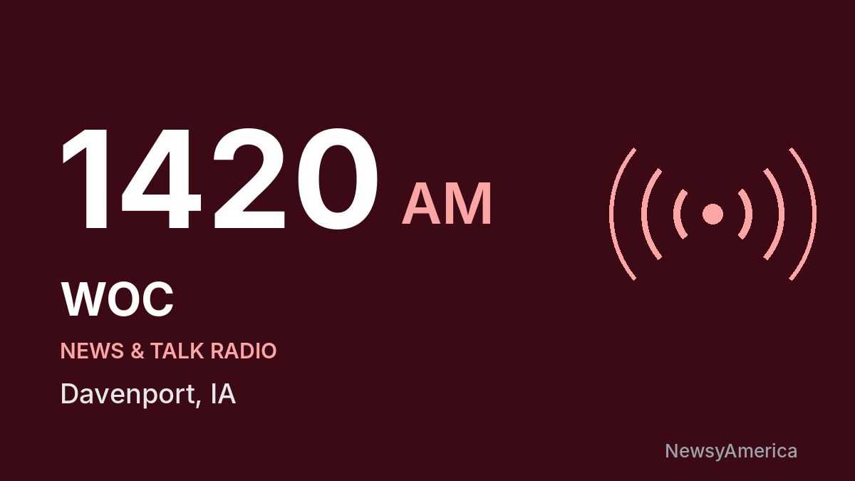 WOC 1420 AM – Davenport