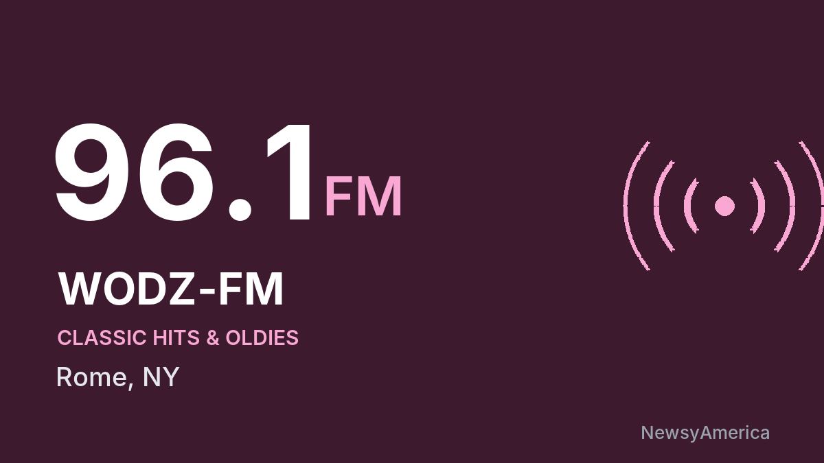 WODZ-FM 96.1 FM – Rome