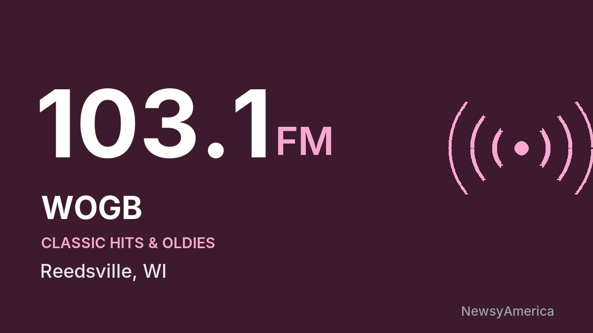 WOGB 103.1 FM – Reedsville