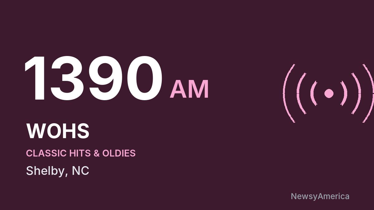 WOHS 1390 AM – Shelby