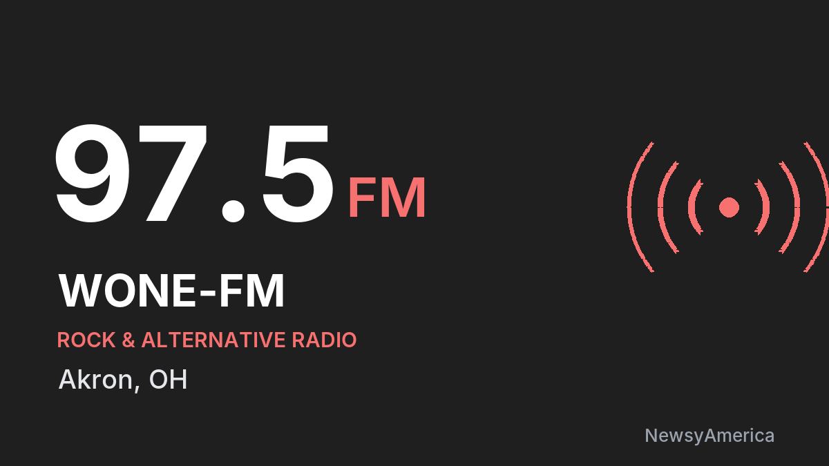 WONE-FM 97.5 FM – Akron