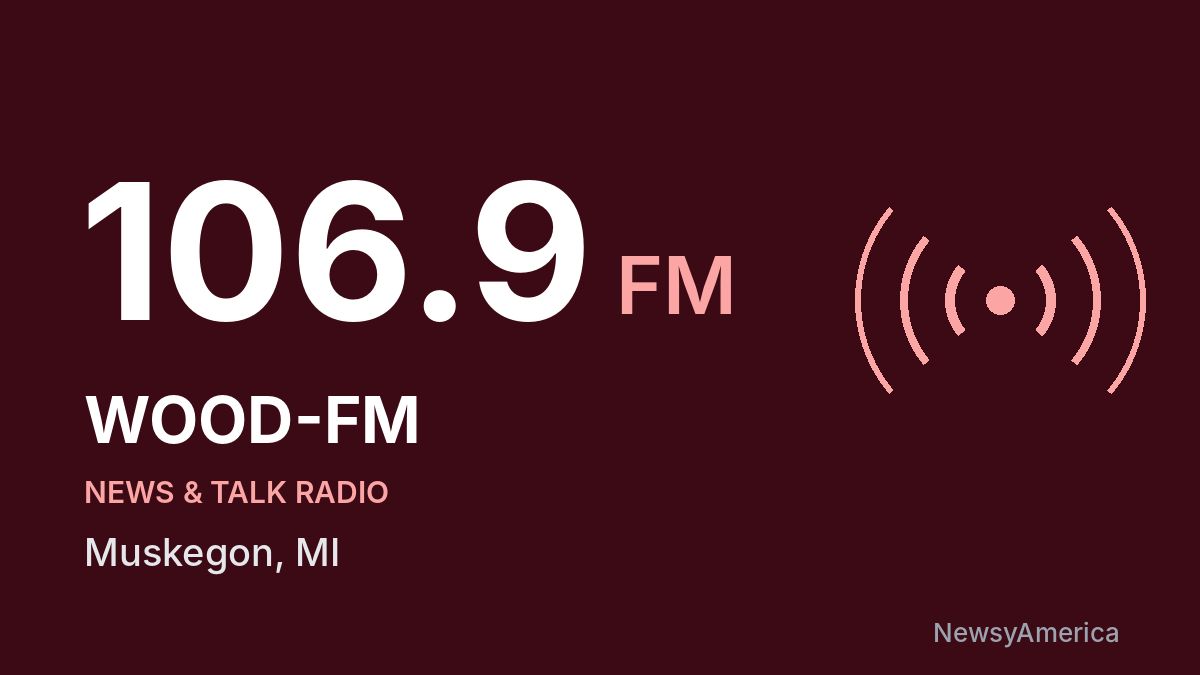 WOOD-FM 106.9 FM – Muskegon