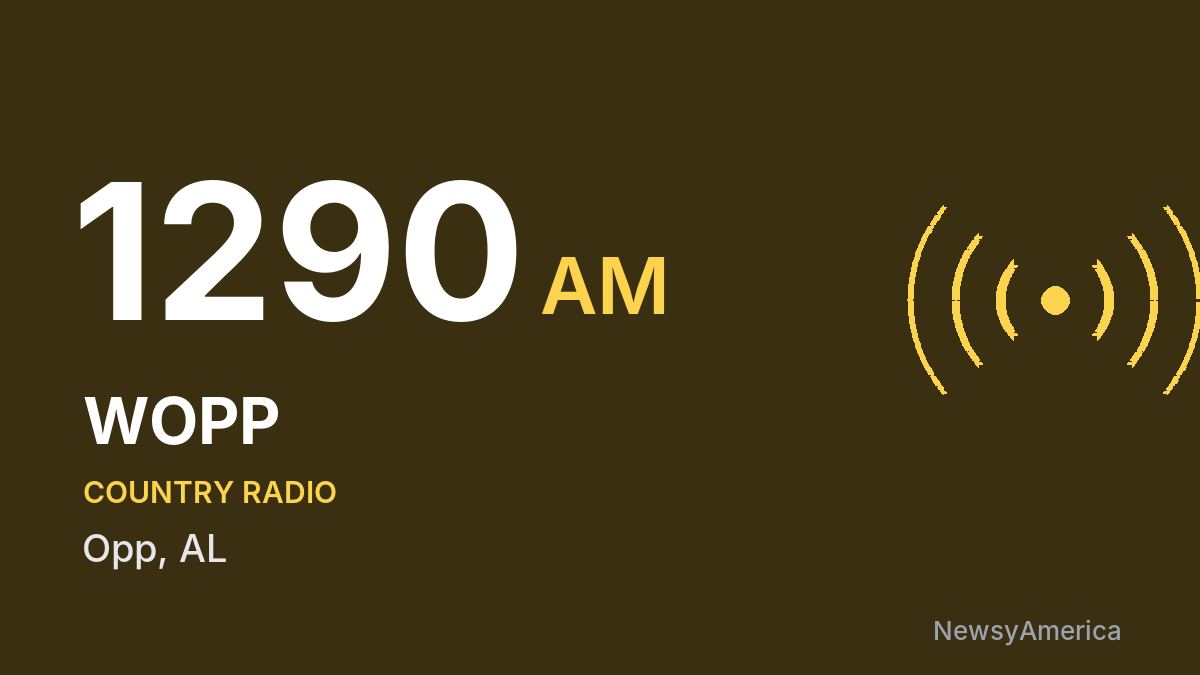 WOPP 1290 AM – Opp