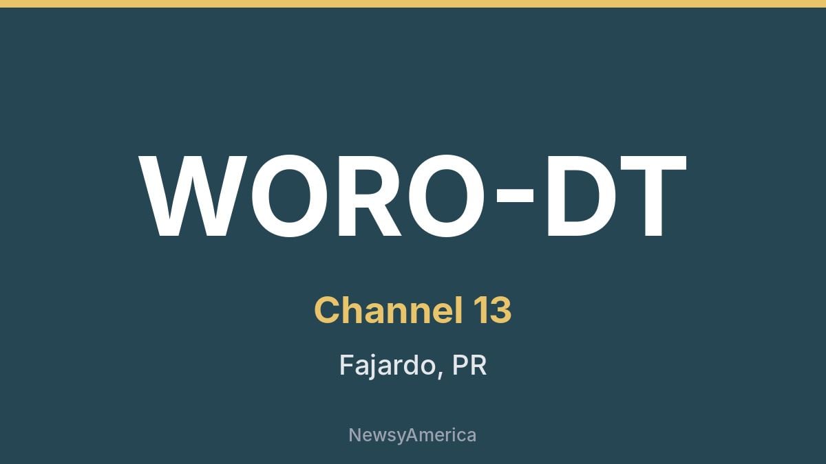 WORO-DT – Channel 13 Fajardo