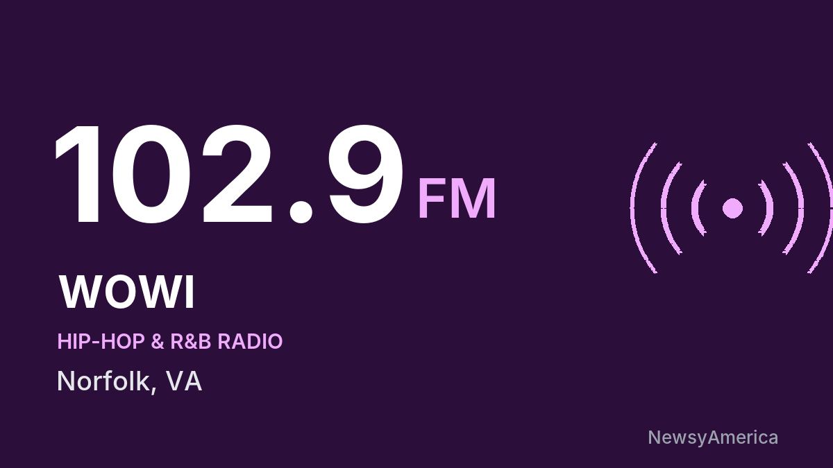 WOWI 102.9 FM – Norfolk