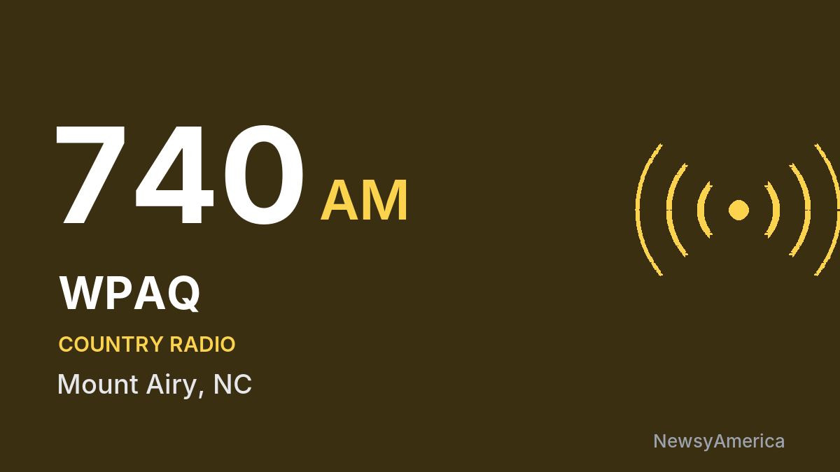 WPAQ 740 AM – Mount Airy