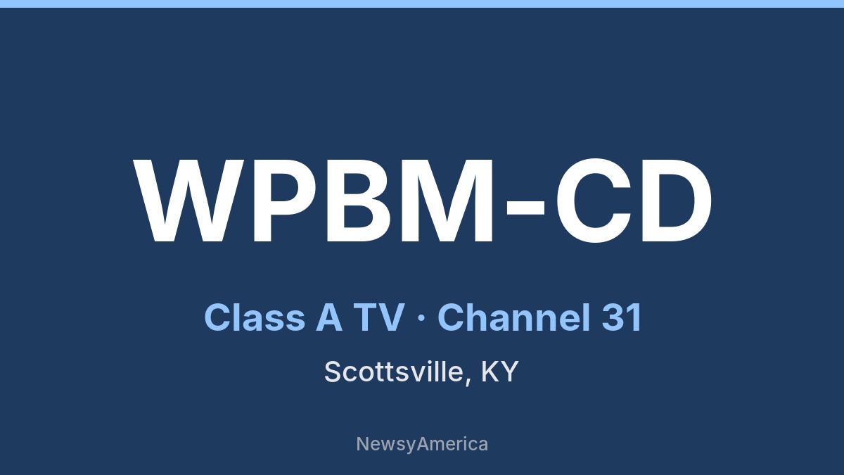 WPBM-CD – Channel 31 Nashville