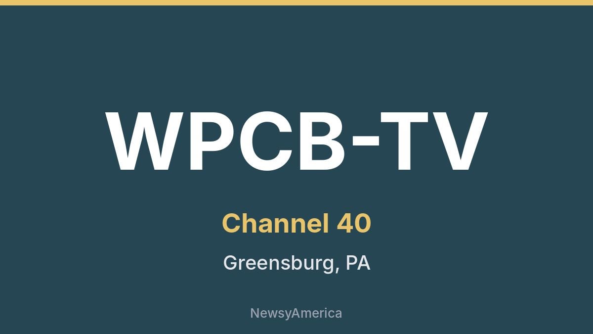 WPCB-TV – Channel 40 Pittsburgh