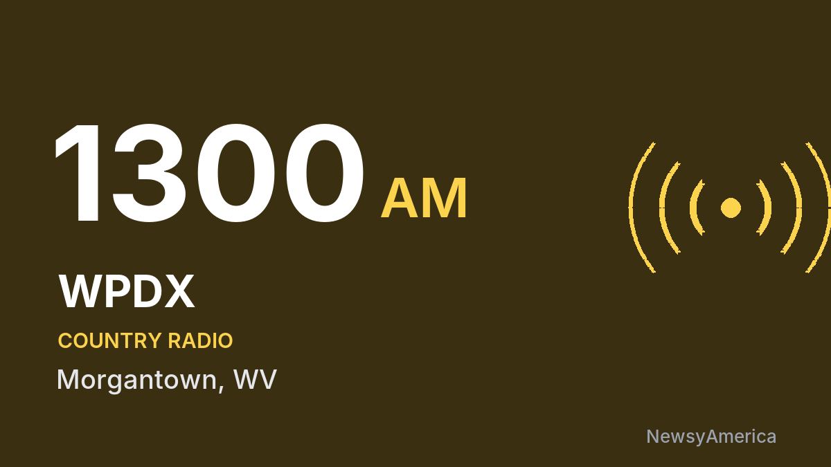 WPDX 1300 AM – Morgantown
