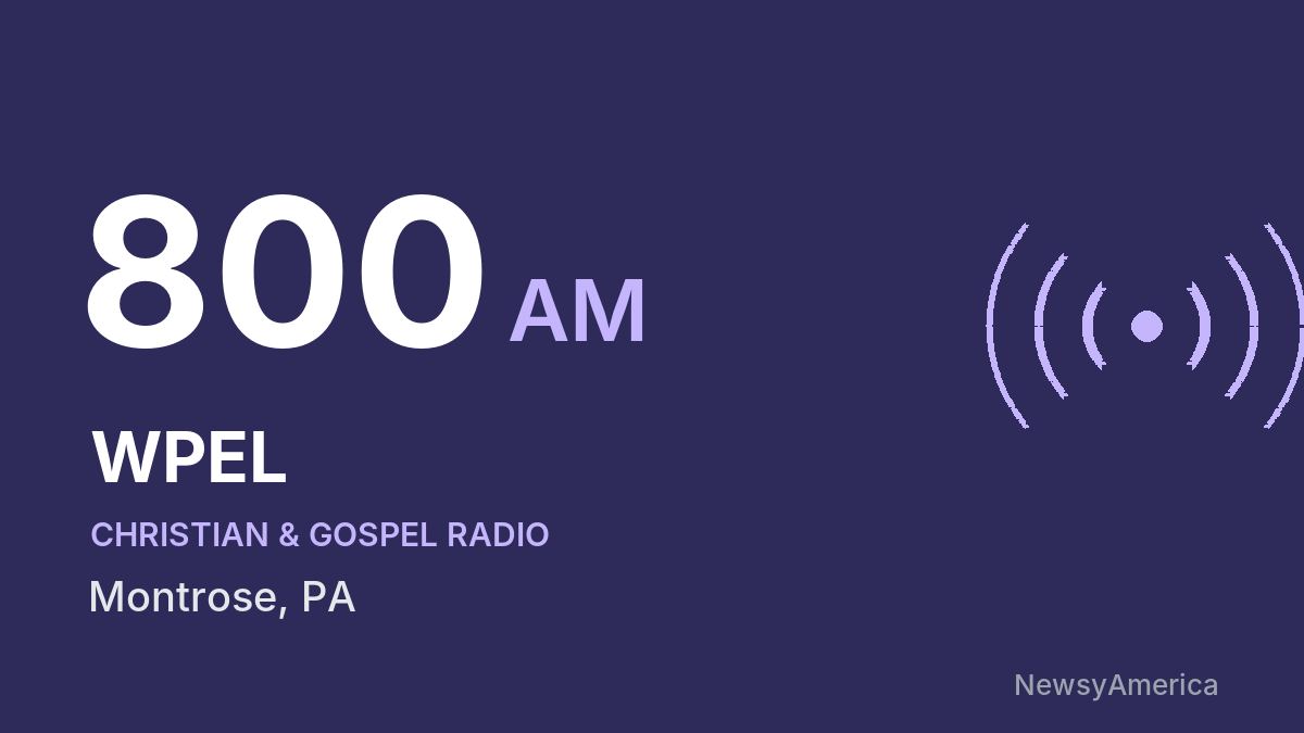 WPEL 800 AM – Montrose
