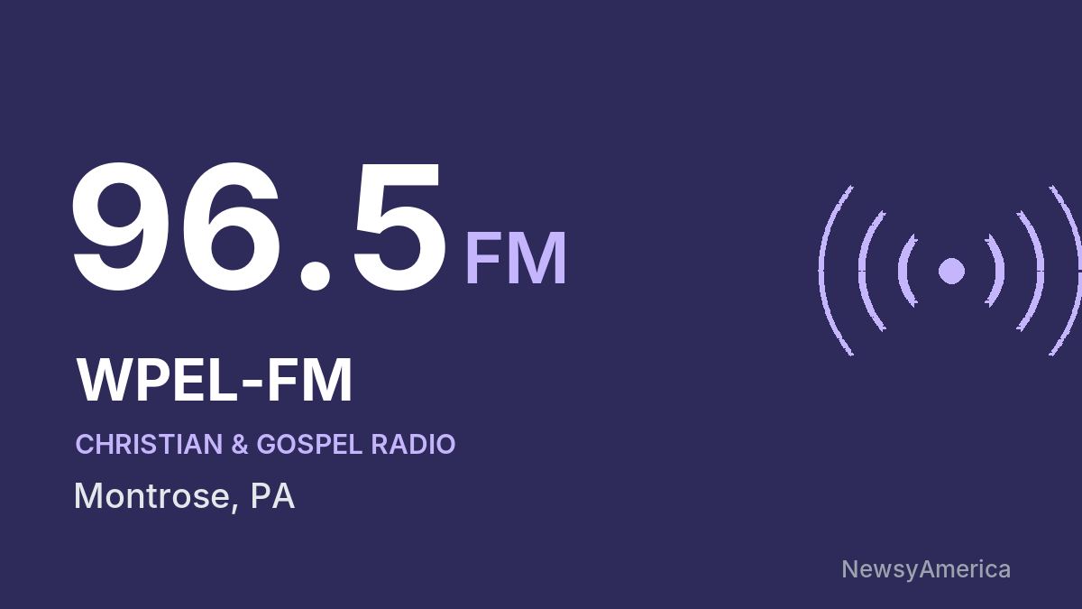 WPEL-FM 96.5 FM – Montrose