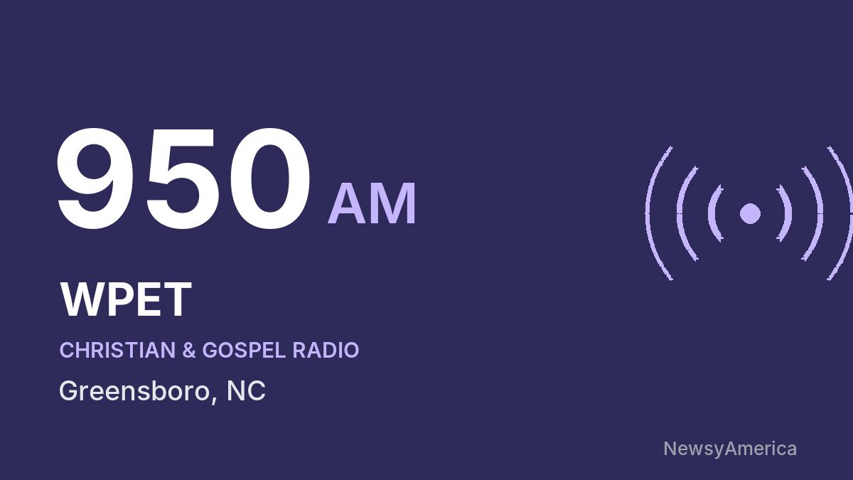 WPET 950 AM – Greensboro