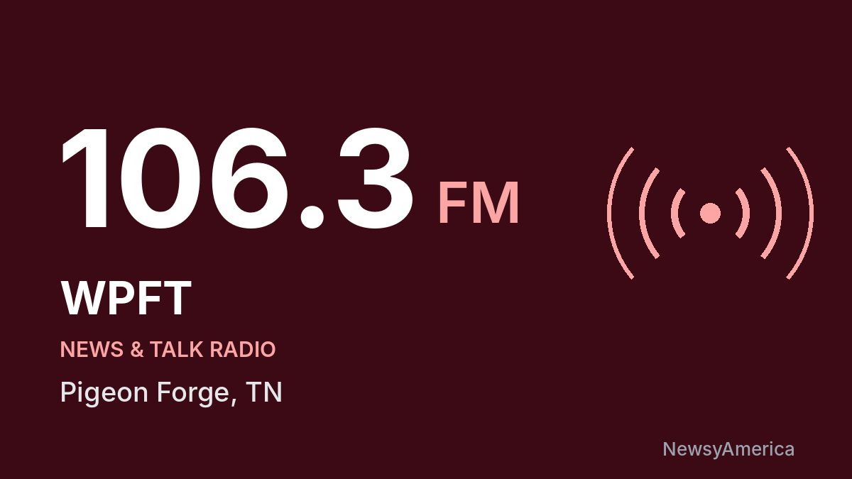 WPFT 106.3 FM – Pigeon Forge